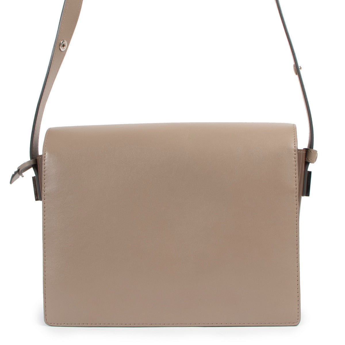 Delvaux Madame Taupe Polo/Nubuck Cheyenne/Vernis Shoulder Bag