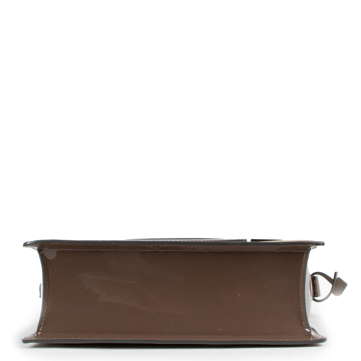 Delvaux Madame Taupe Polo/Nubuck Cheyenne/Vernis Shoulder Bag
