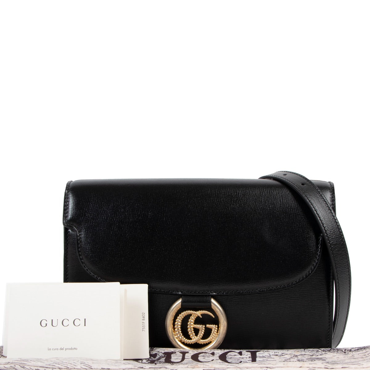 Gucci GG Ring Small Leather Shoulder Bag
