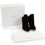 Balenciaga Black Heeled Suede Sandals
