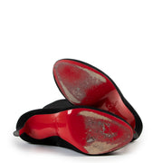Shop authentic second hand luxury designer Christian Louboutin Botalili 120 Black Suede Boots at Labellov