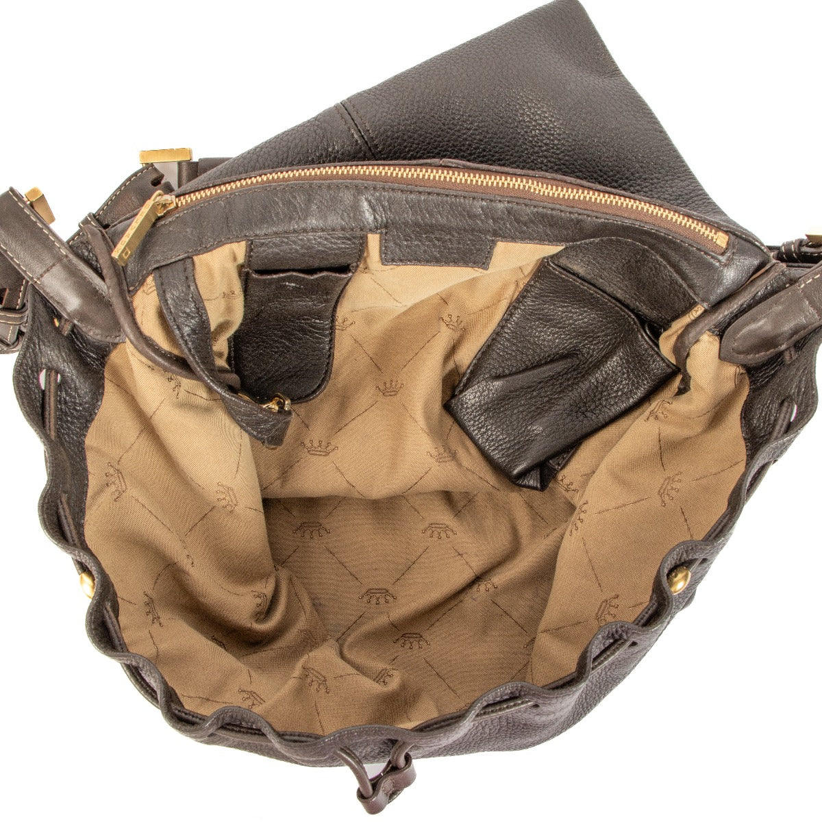 Sac à bandoulière Delvaux Café Cerf Le Leon PM