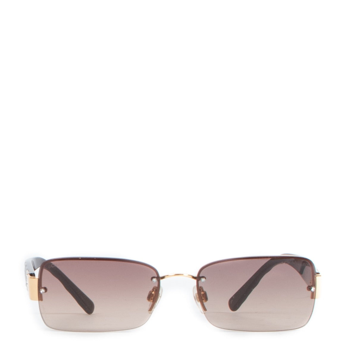 Chanel Brown 4130 CC Quilted Glasses