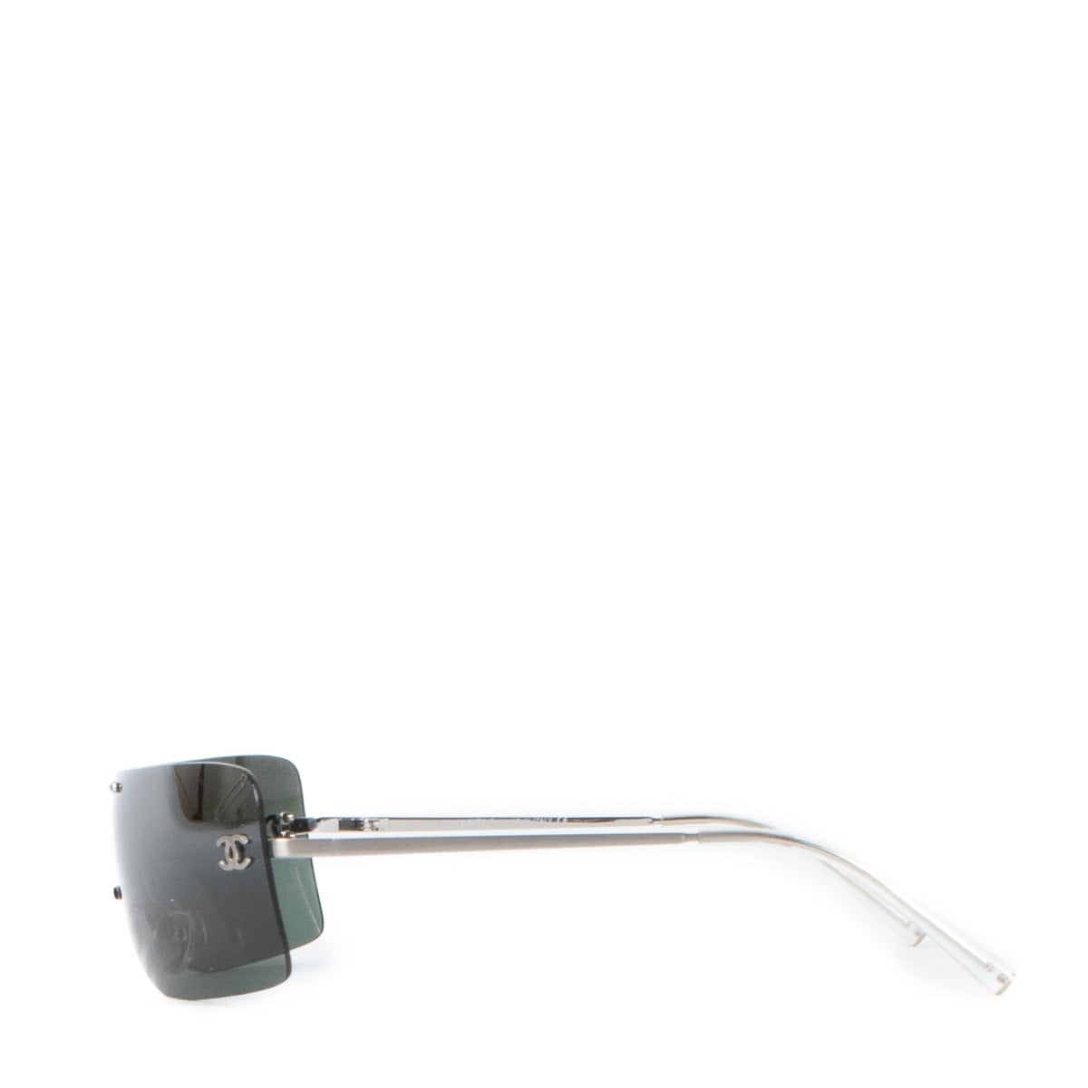 Chanel Silver 4080 CC Shield Sunglasses