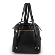 Buy luxury second hand designer high-end fashion Delvaux Onde Black Leather Backpack at Labellov.