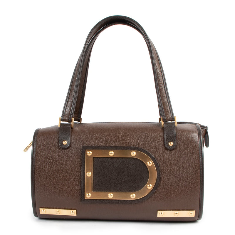 Shop now for your pre-loved, 100% authentic Delvaux Brown Astrid Top handle bag, at Labellov.