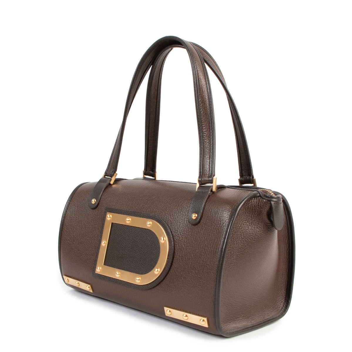 Shop now for your pre-loved, 100% authentic Delvaux Brown Astrid Top handle bag, at Labellov.