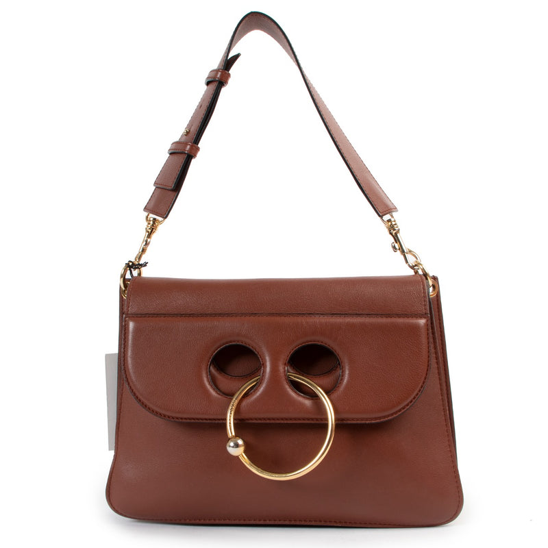 Shop second hand designer vintage luxury high end fashion JW Anderson Medium Pierce Tan Shoulder Bag at Labellov