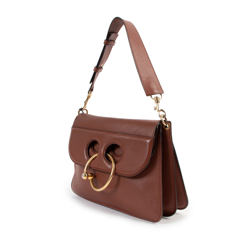 Shop second hand designer vintage luxury high end fashion JW Anderson Medium Pierce Tan Shoulder Bag at Labellov