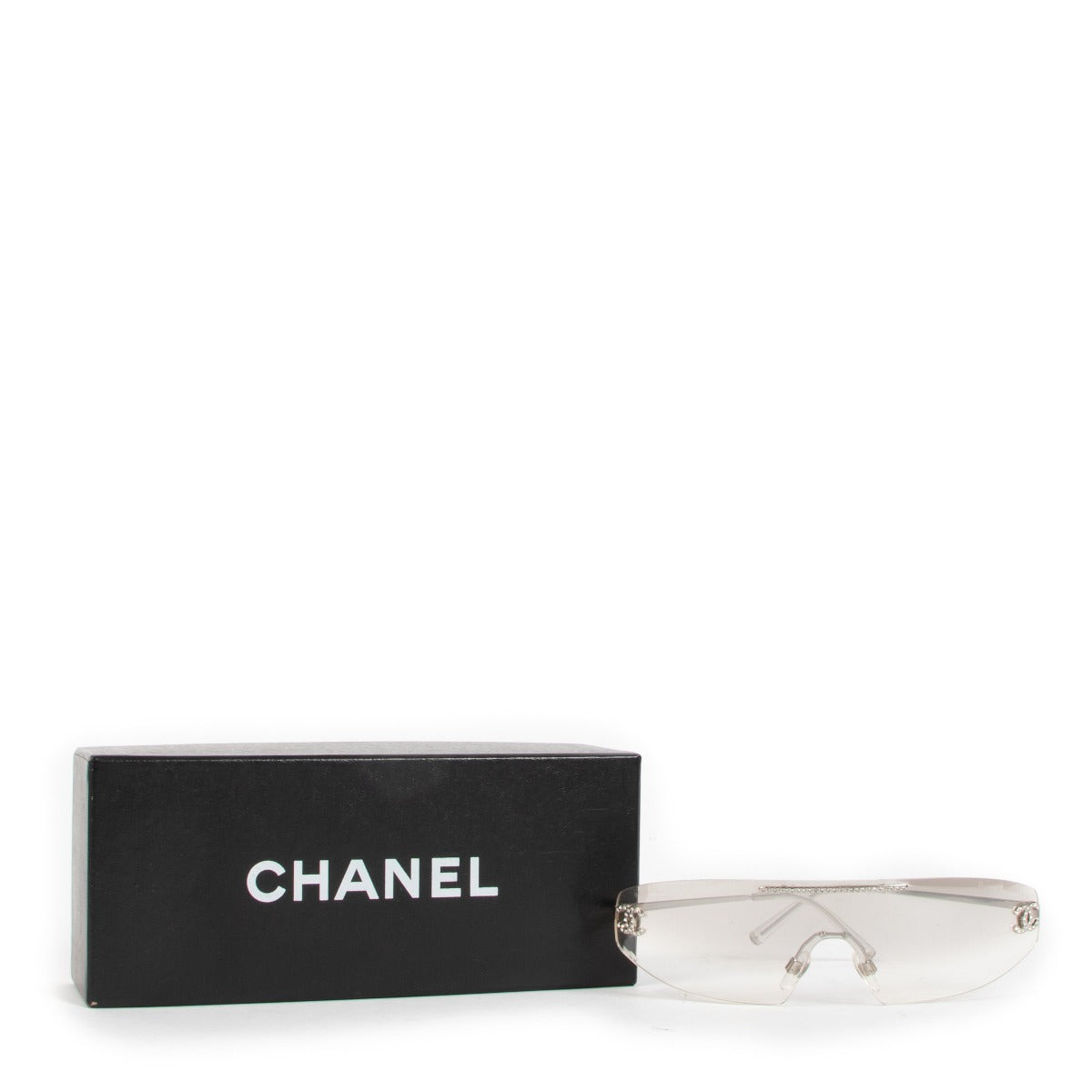 Lunettes de soleil Chanel Argent 4078 CC Cristal