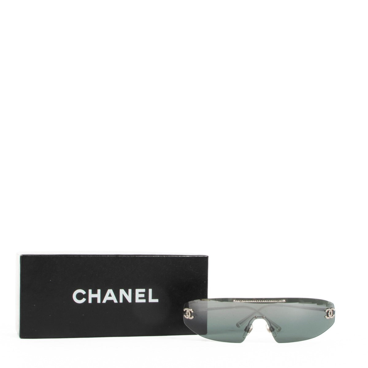 Chanel Black 4078 CC Crystal Sunglasses