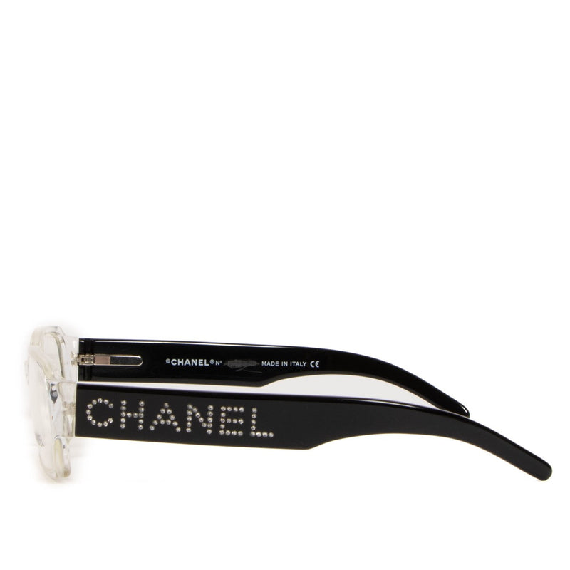 Shop safe online at Labellov these 100% authentic second hand Chanel Black Logo 3059 Optical Glasses