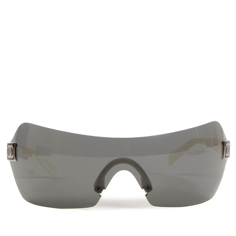 The Chanel Black 4109 Shield Sunglasses