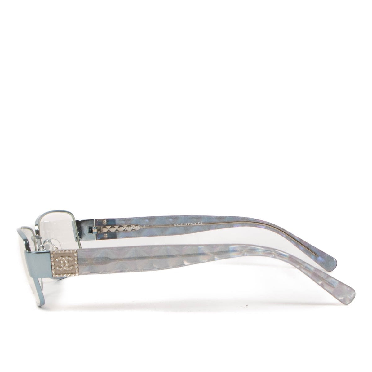Shop safe online at Labellov these 100% authentic second hand Chanel Blue 2062 Optical Glasses