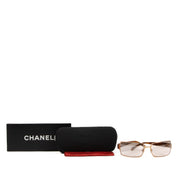 Shop safe online at Labellov in Antwerp, Brussels and Knokke these 100% authentic second hand Chanel Gold 4103 Metal Sunglasses