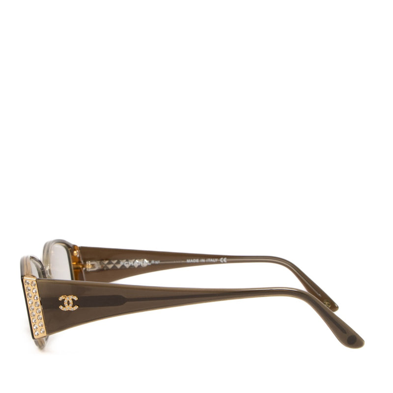 Shop safe online at Labellov these 100% authentic second hand Chanel Grey 3065 Optical Glasses