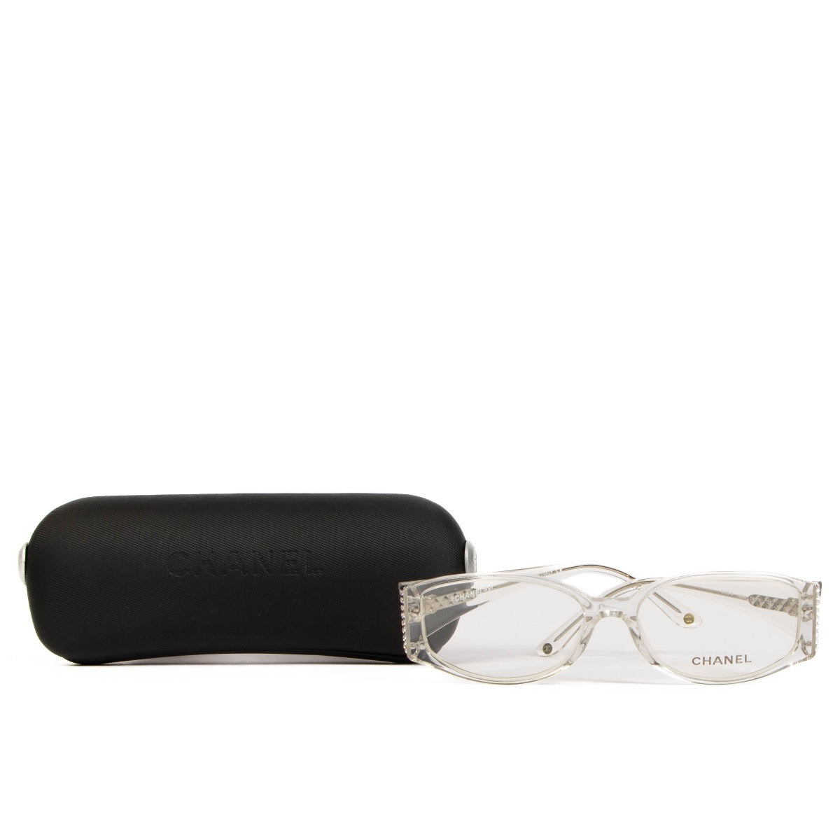 Shop safe online at Labellov these 100% authentic second hand Chanel Translucent 3065 Optical Glasses