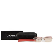 Shop safe online at Labellov these Chanel Silver 4101 Crystal Sunglasses