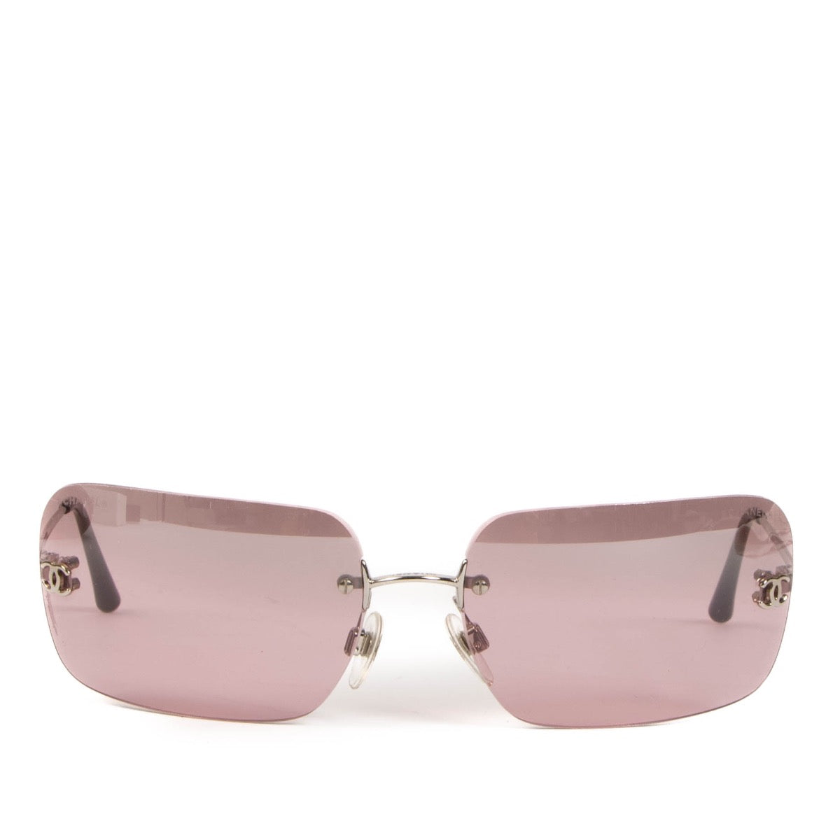 Shop safe online at Labellov these 100% authentic second hand Chanel Pink 4017 CC Sunglasses