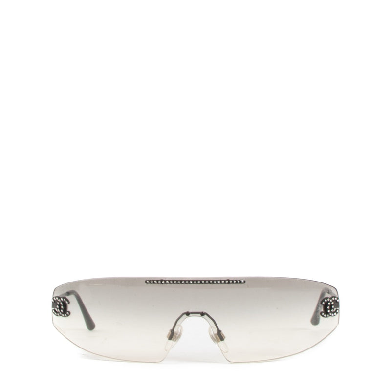 Chanel Black 4078 CC Crystal Sunglasses
