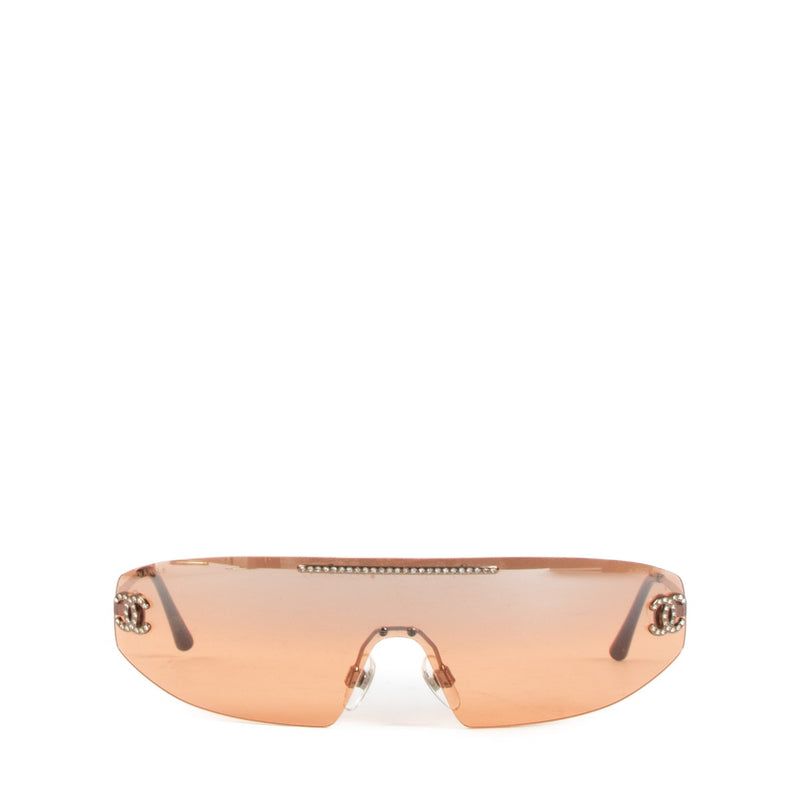 Chanel Brown CC Crystal 4078 Sunglasses