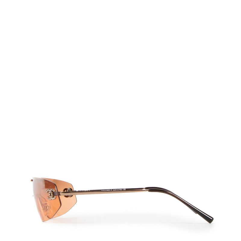 Chanel Brown CC Crystal 4078 Sunglasses