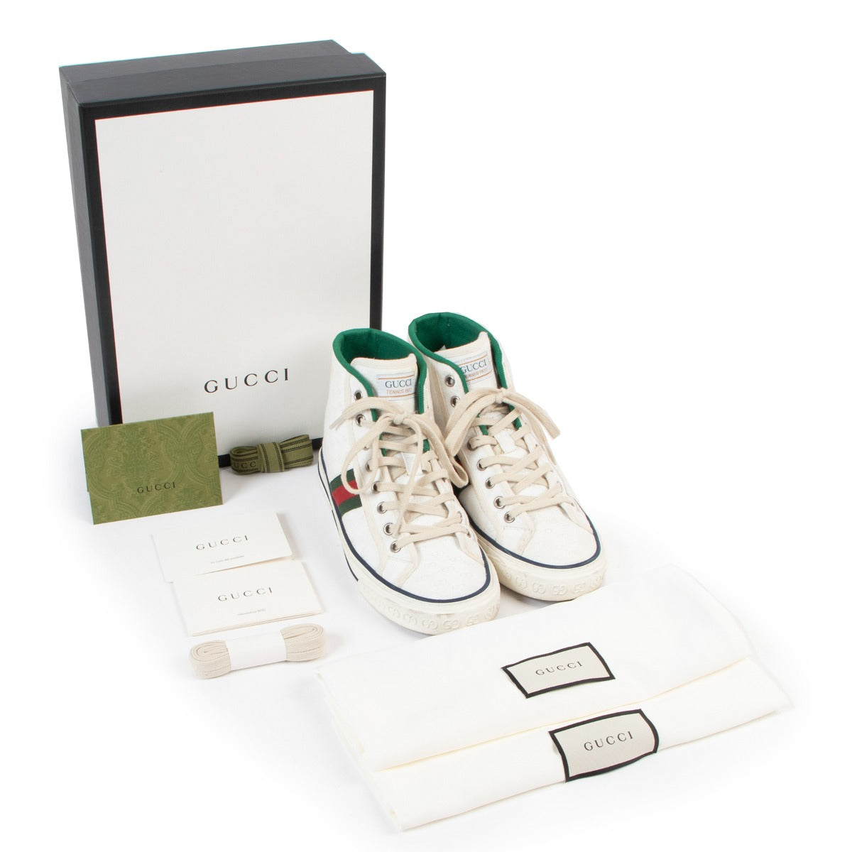 Shop second hand luxury designer high end fashion Gucci Tennis 1977 High Top Sneakers at Labellov.