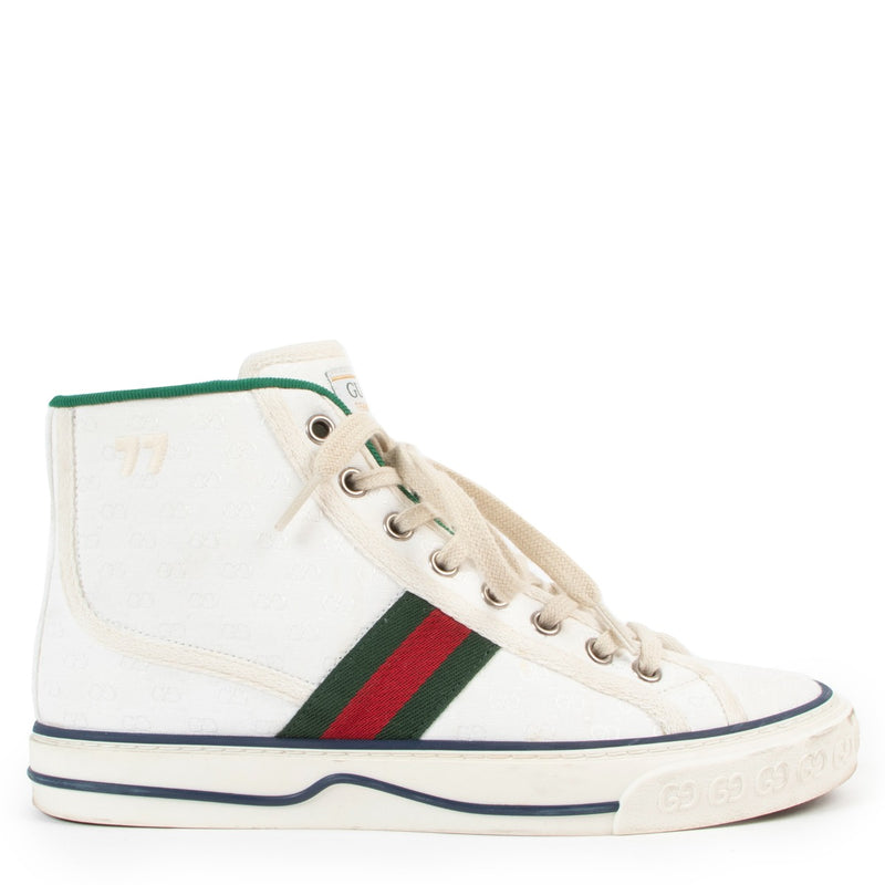 Shop second hand luxury designer high end fashion Gucci Tennis 1977 High Top Sneakers at Labellov.