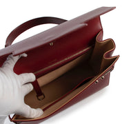 Shop second hand luxury designer vintage Delvaux Autumn/Winter 2016 Tempête GM Camaïeux Rouge de Pourpre Limited Edition at Labellov.