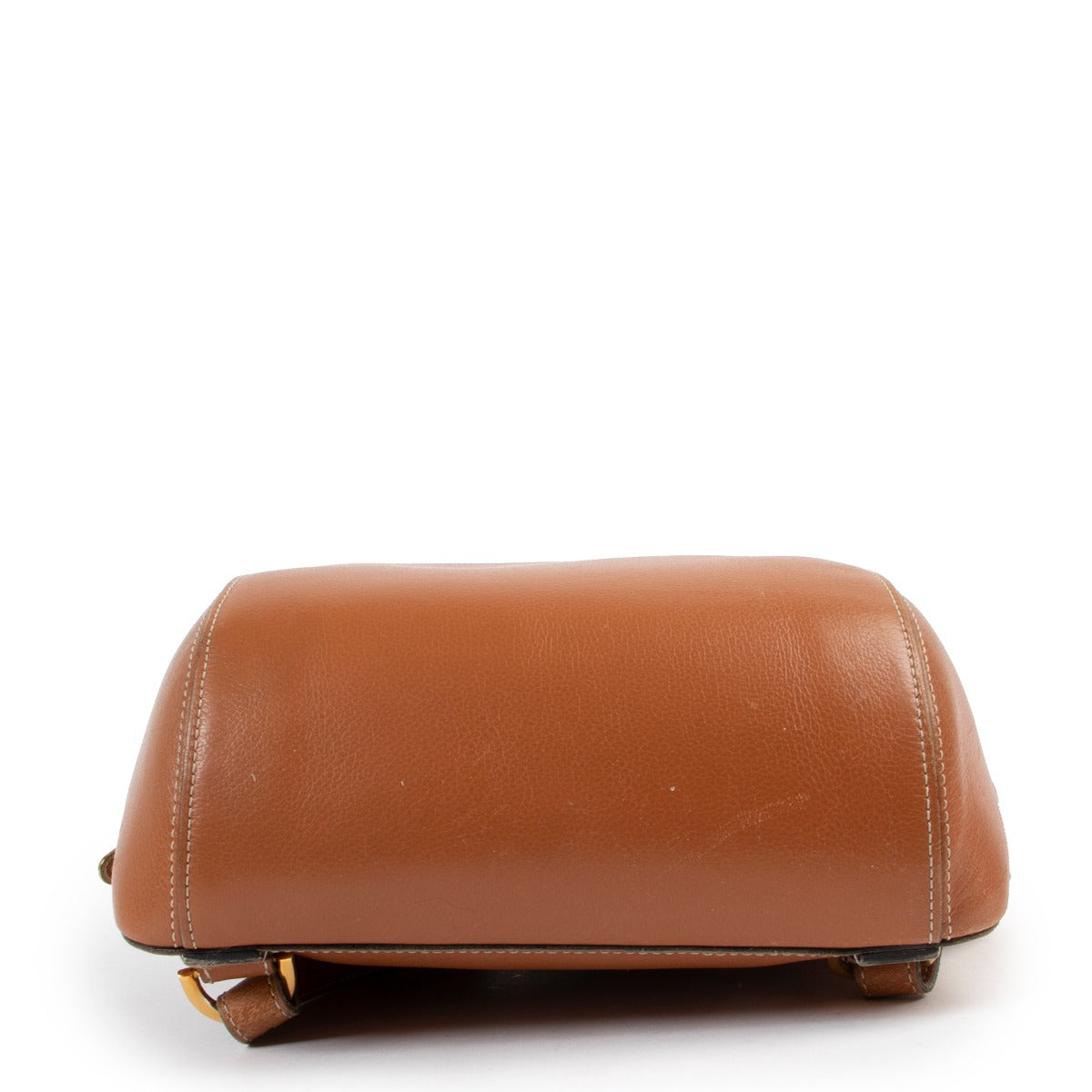 Shop vintage luxury designer second hand Delvaux Vintage Amitie Cognac Leather Backpack at Labellov.