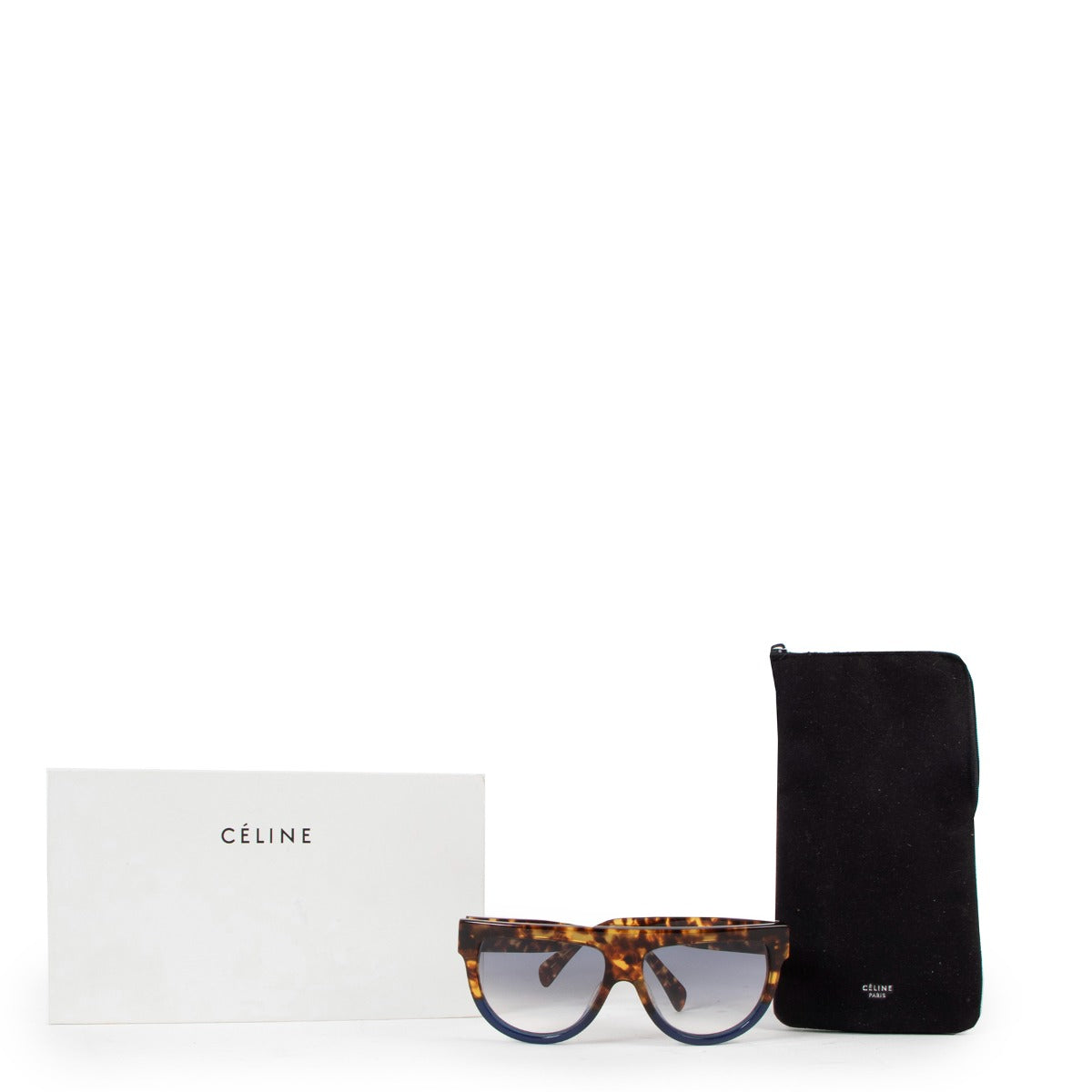 Celine CL41026 Blue Havana Sunglasses