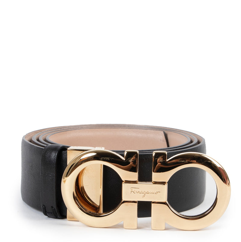 Buy an authentic second hand Salvatore Ferragamo Black Belt in very good condition at Labellov.