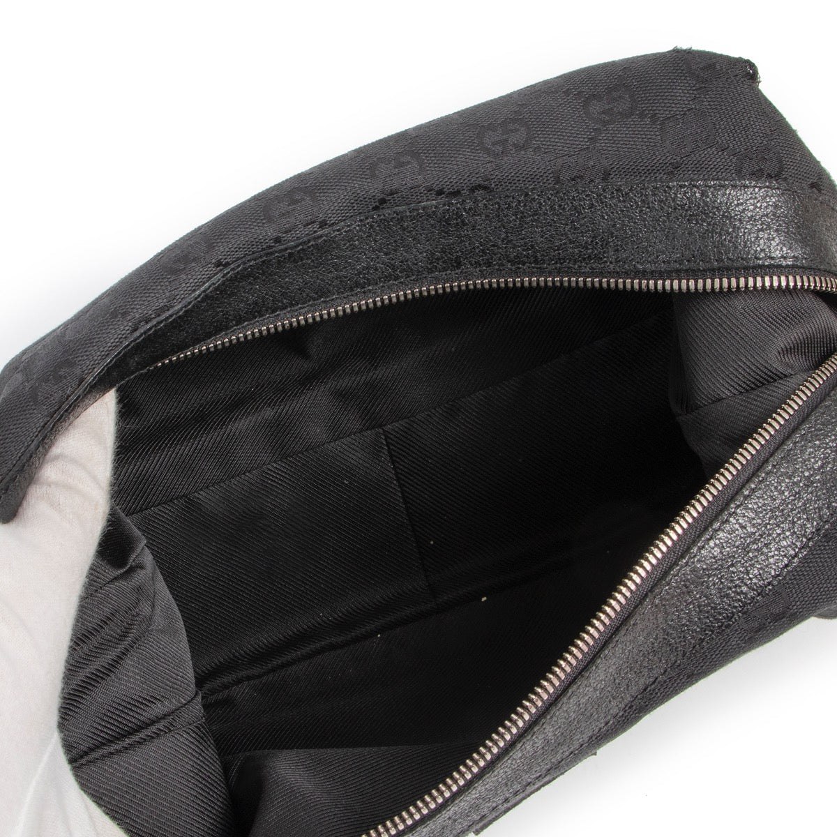 Buy a 100% authentic second hand Gucci Black Canvas Monogram Crossbody in good condition at Labellov