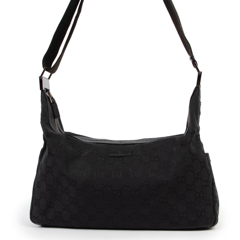 Buy a 100% authentic second hand Gucci Black Canvas Monogram Crossbody in good condition at Labellov