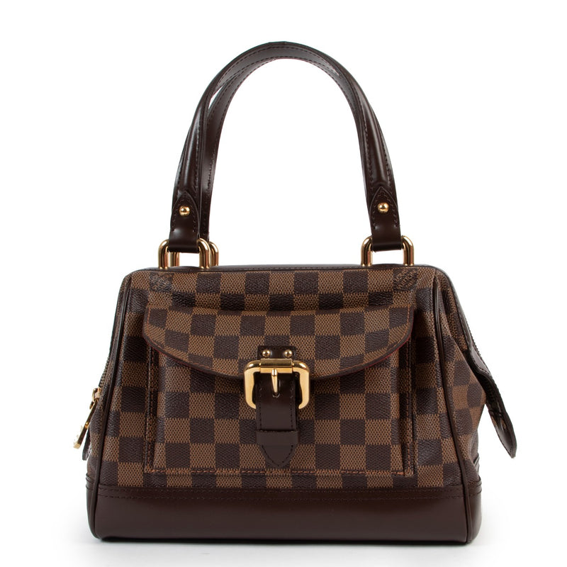 Shop authentic second hand designer vintage Louis Vuitton Knightsbridge Damier Ebene Handbag at Labellov.