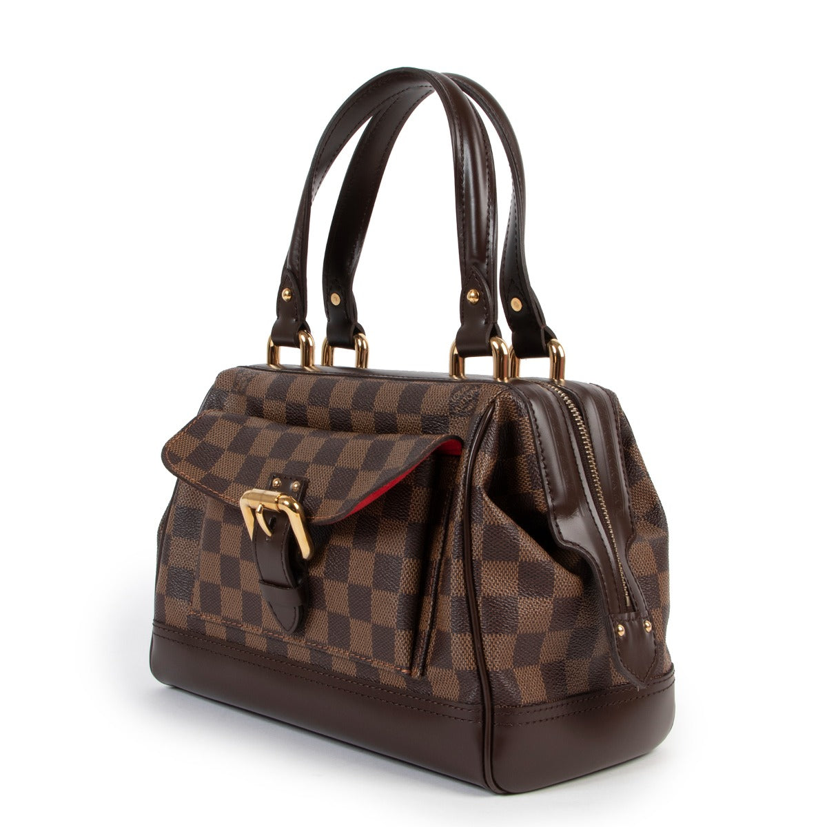 Shop authentic second hand designer vintage Louis Vuitton Knightsbridge Damier Ebene Handbag at Labellov.