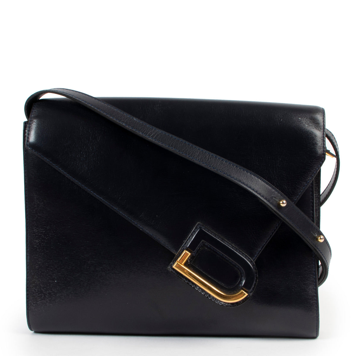 Delvaux Blue Box Crossbody Bag for the best price at Labellov secondhand luxury in Antwerp