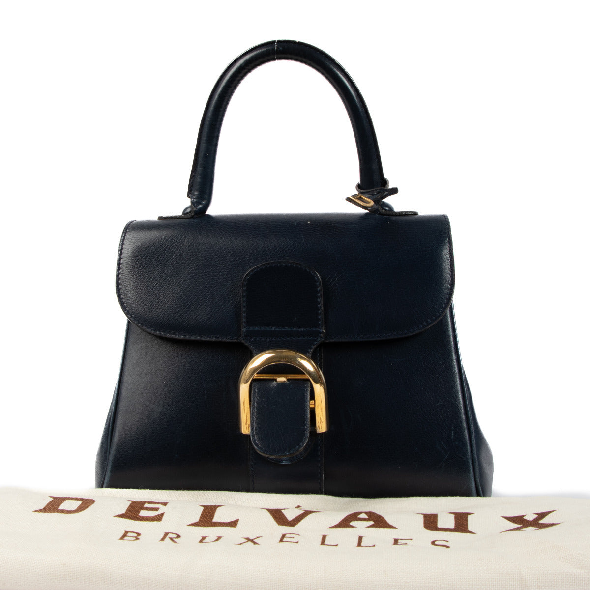 Delvaux Blue Vintage Brillant PM Bag aan de beste prijs bij Labellov tweedehands luxe