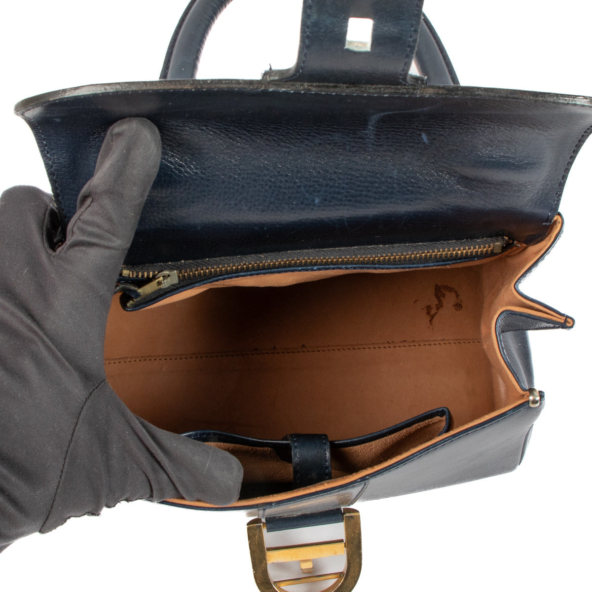 Delvaux Blue Vintage Brillant PM Bag