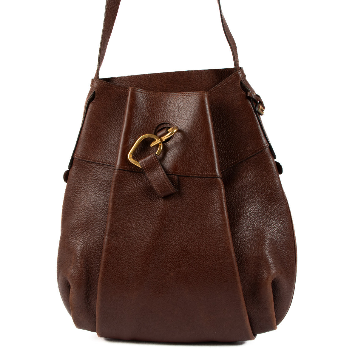 Sac Delvaux Faust en cuir marron
