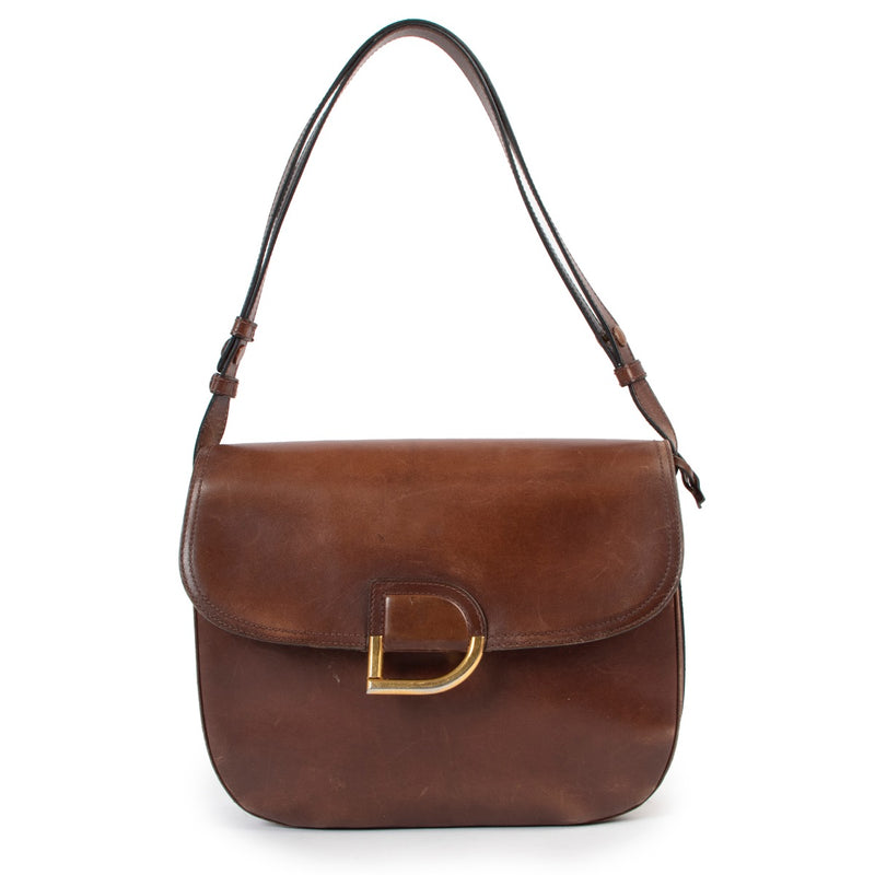 Buy an authentic second hand Delvaux Brown Leather Box Bag at Labellov