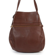 Buy an authentic second hand Delvaux Brown Faust Leather Shoulder Bag at Labellov