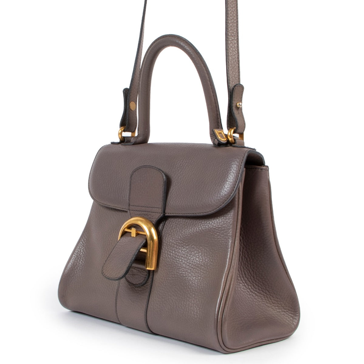 shop safe online secondhand Delvaux Taupe Brillant PM . acheter en ligne seconde main Delvaux Taupe Brillant PM