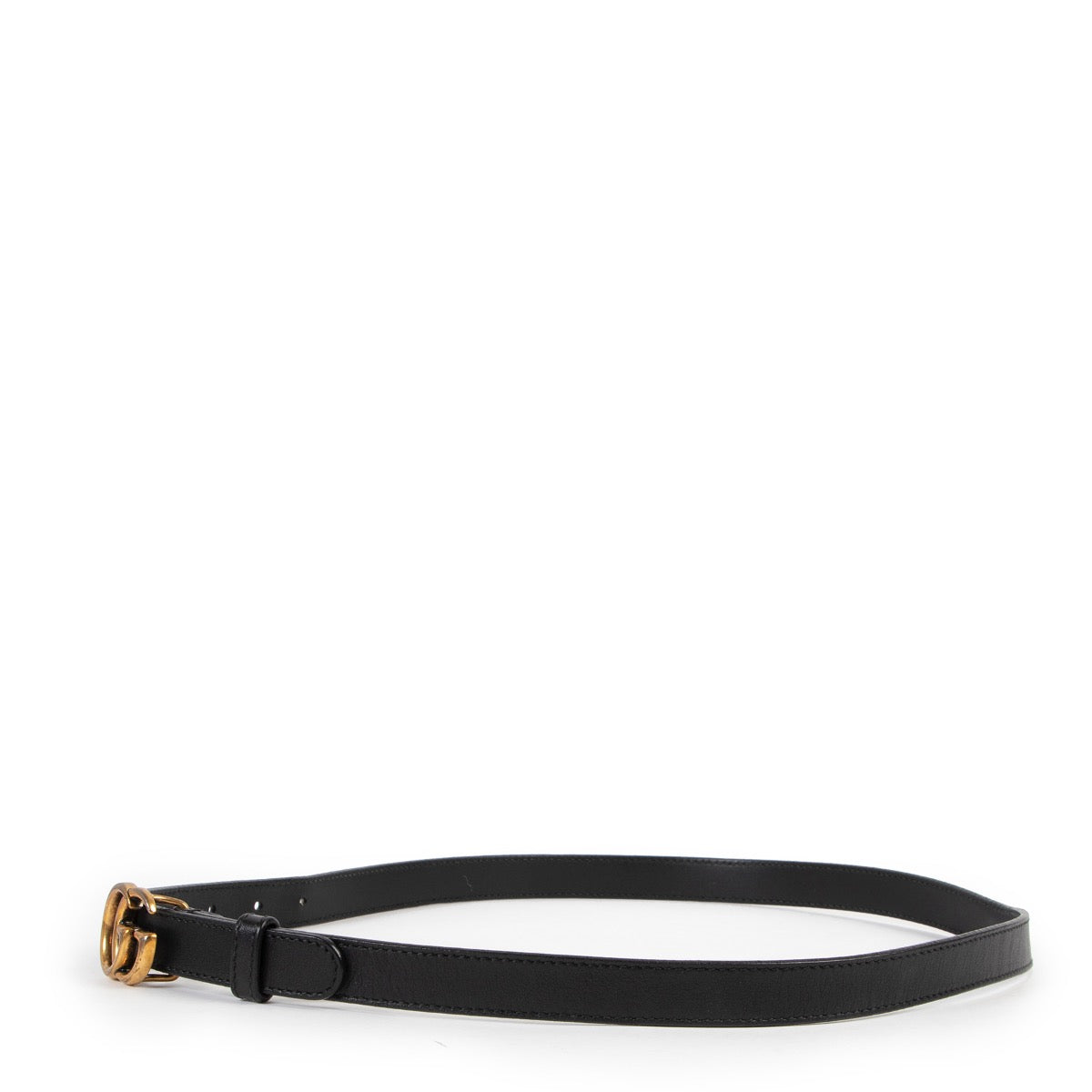 Buy an authentic second hand Gucci Double G Thin Belt Size 85 in good condition at Labellov