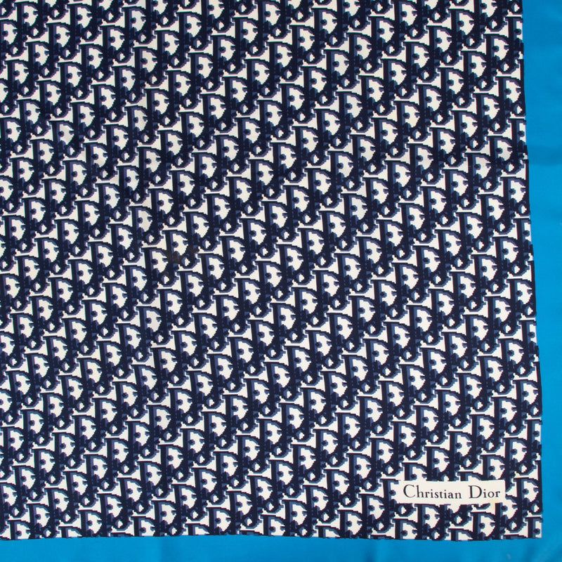 Buy an authentic second hand Christian Dior Oblique pattern silk scarf in good condition at Labellov