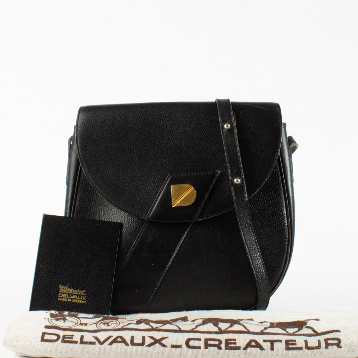 Authentic preloved Delvaux Black Crossbody Bag on Labellov.com