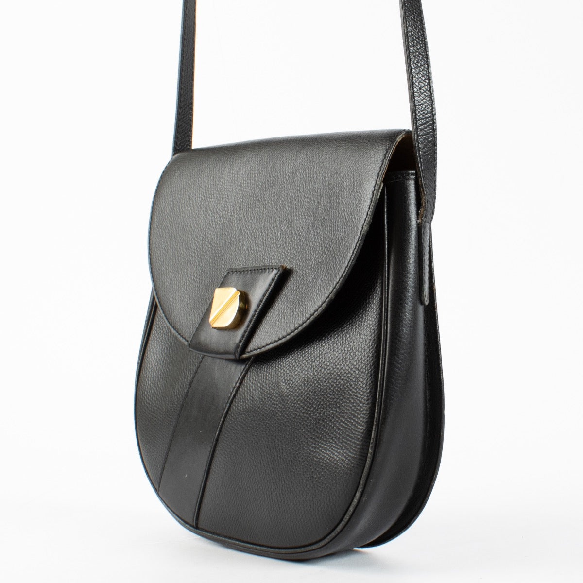 Authentic preloved Delvaux Black Crossbody Bag on Labellov.com