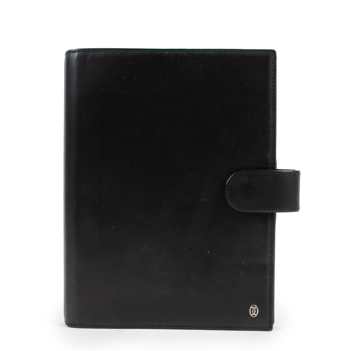 Shop safe online at Labellov in Antwerp this 100% authentic second hand Cartier Black Leather Agenda