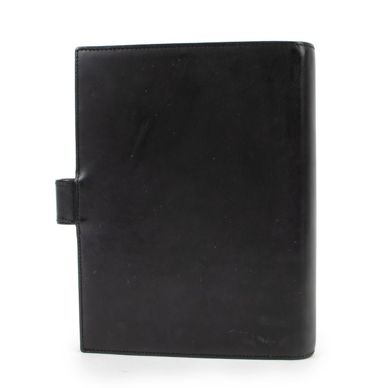 Shop safe online at Labellov in Antwerp this 100% authentic second hand Cartier Black Leather Agenda