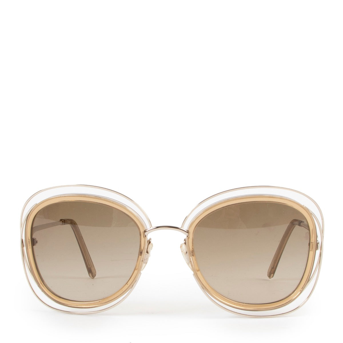 Shop safe online at Labellov in Antwerp this 100% authentic second hand Chloé Gold Glasses